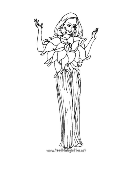 Fairy Welcomes You Coloring Page