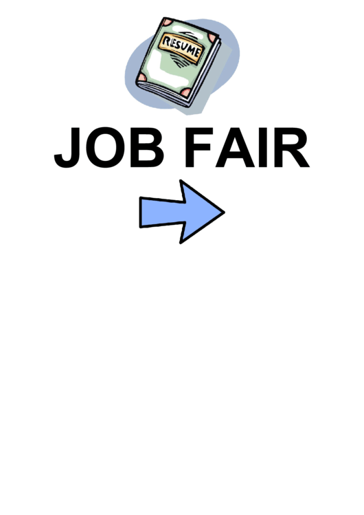 Job Fair Sign Template Printable pdf