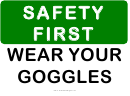 Safety First Sign Template