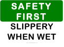 Safety First Sign Template