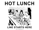 Lunch Line Sign Template