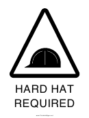Hard Hat Sign Template