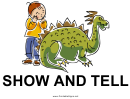 Show And Tell Sign Template