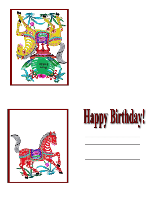 Happy Birthday Template Printable pdf