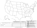 Usa Map Coloring Sheet Template