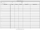 Meeting To Do List Template