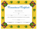 Commitment Certificate Template - Clover