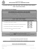 Form Ds-82 - Application For A U.s. Passport By Mail