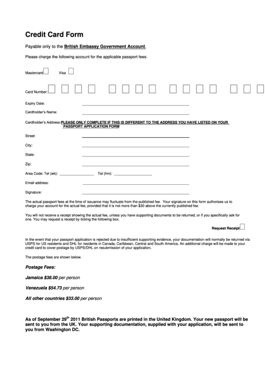 Credit Card Form Uk (Credit Card Balance Sheet) Printable pdf