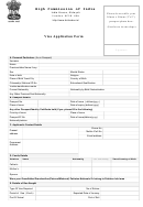 Indian Visa Application Form For London Consulate Printable pdf