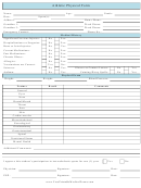 Athletic Physical Assessment Form