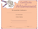 Rope Jumping Certificate Of Achievement Template
