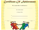 Tug-o-war Certificate Of Achievement Certificate Template