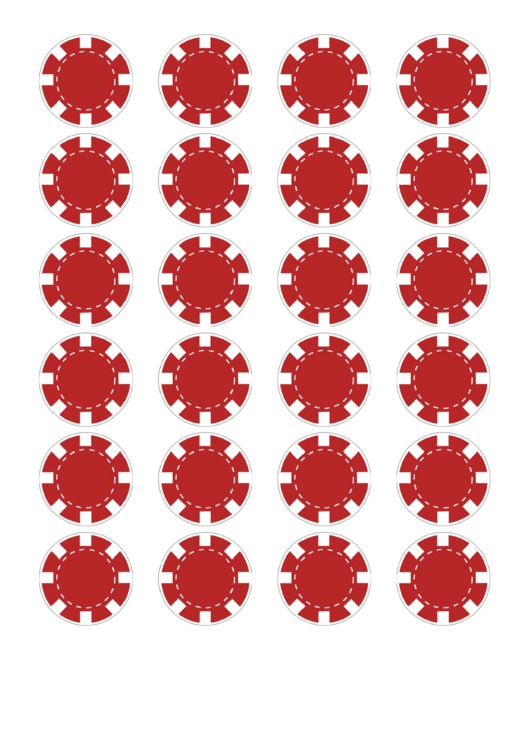 Red Poker Chip Templates