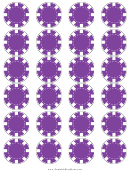Purple Poker Chip Templates