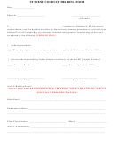Student Conduct Hearing Form
