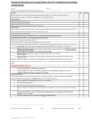 Newborn Hearing Screening Checklist For Completed Training: Competency