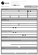 Msig Dental Claim Form Printable pdf