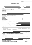 Assessment Form Printable pdf