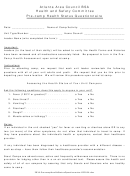 Bsa Pre-camp Health Status Questionnaire