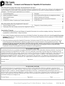 Consent And Release For Hepatitis B Vaccination Form