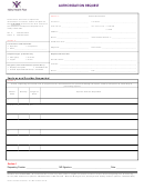 Authorization Request Form