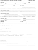 Student Health And Emergency Information Form