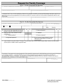 Fillable Form Sglv 8285a - Request For Family Coverage Printable pdf