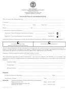 Form Lb-0927 - Declaration For Representative