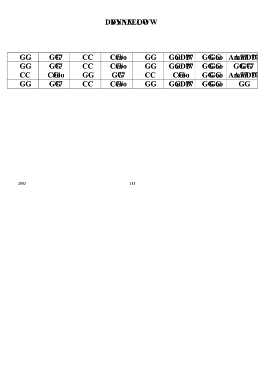 Dynaflow Chord Chart Printable pdf