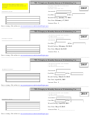 Fillable Employer Monthly Return For Withholding Tax - 2015 Printable pdf