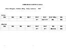 Creole Love Call Chord Chart