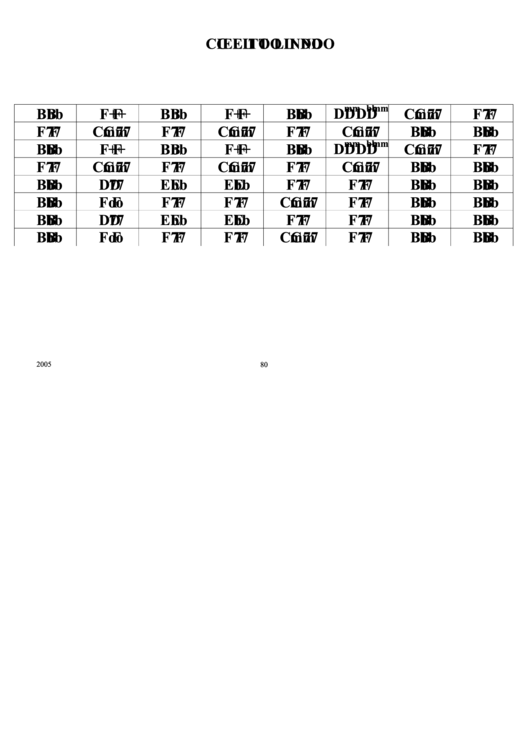 Cieliti Lindo Chord Chart Printable pdf