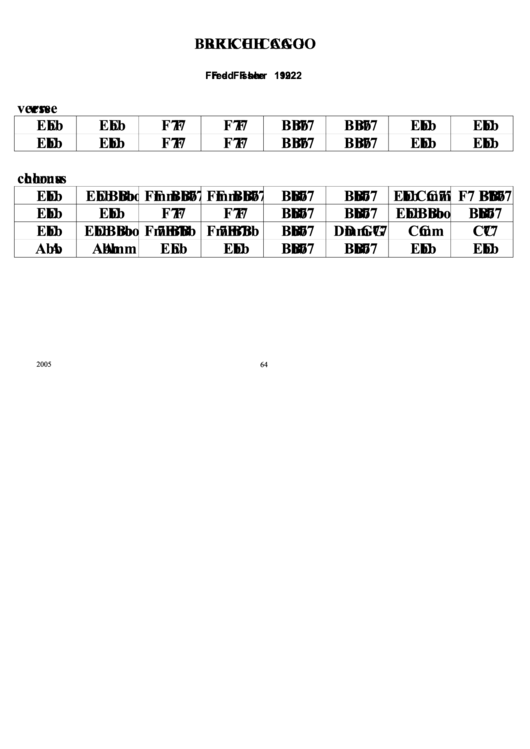 Brk Chicago Chord Chart Printable pdf