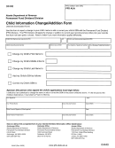 Form 04440 - Child Information Change/addition Form - State Of Alaska