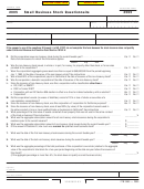 California Form 3565 - Small Business Stock Questionnaire - 2005