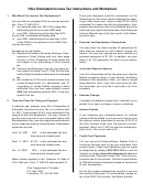 2001 Estimated Income Tax Instructions And Worksheet