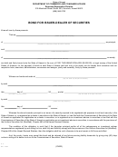 Bond For Issuer-dealer Of Securities Form - State Of Hawaii