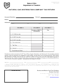 Prescribed Tax Form Mcf-2 - Natural Gas Distribution Company Tax Return - Department Of Taxation Of State Of Ohio