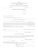 Form 6 - Commonwealth Of Massachusetts The Trial Court Domestic Relations Summons
