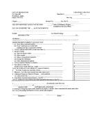 Seller's Montly Sales Tax Return Form
