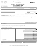 Business License Tax Return Form - Arlington County - 2006