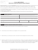Form Drs-ewvr - Electronic Filing And Payment Waiver Request Form