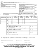 Transacion Privilege Sales Tax Return Form - City Of Flagstaff