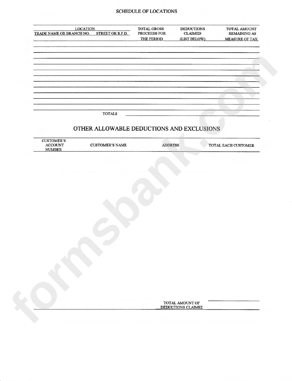 Leasing Or Rental Tangible Personal Property Form - Town Of Cottonwood