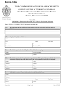 Form 10a - Form Of Addendum To Registration Statement To Be Filed By Professional Solicitors Printable pdf