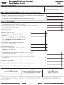 California Form 3501 - Employer Childcare Program/ Contribution Credit - 2009