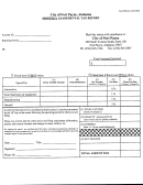 Monthly Lease/rental Tax Report Form - City Of Fort Payne