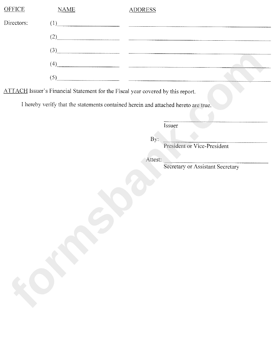 State Form 37149 - Issuer