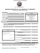 Gross Receipts Tax Monthly Report Form
